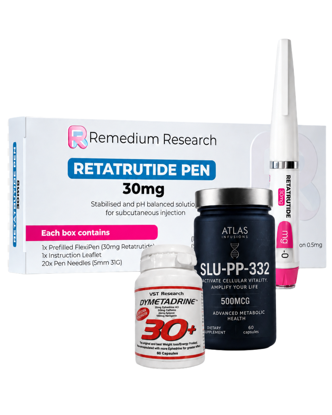 RETATRUTIDE 30MG, D30+ & SLU-PP-332 BUNDLE