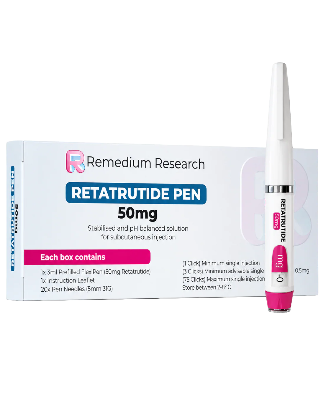 REMEDIUM RESEARCH RETATRUTIDE 50MG PEN